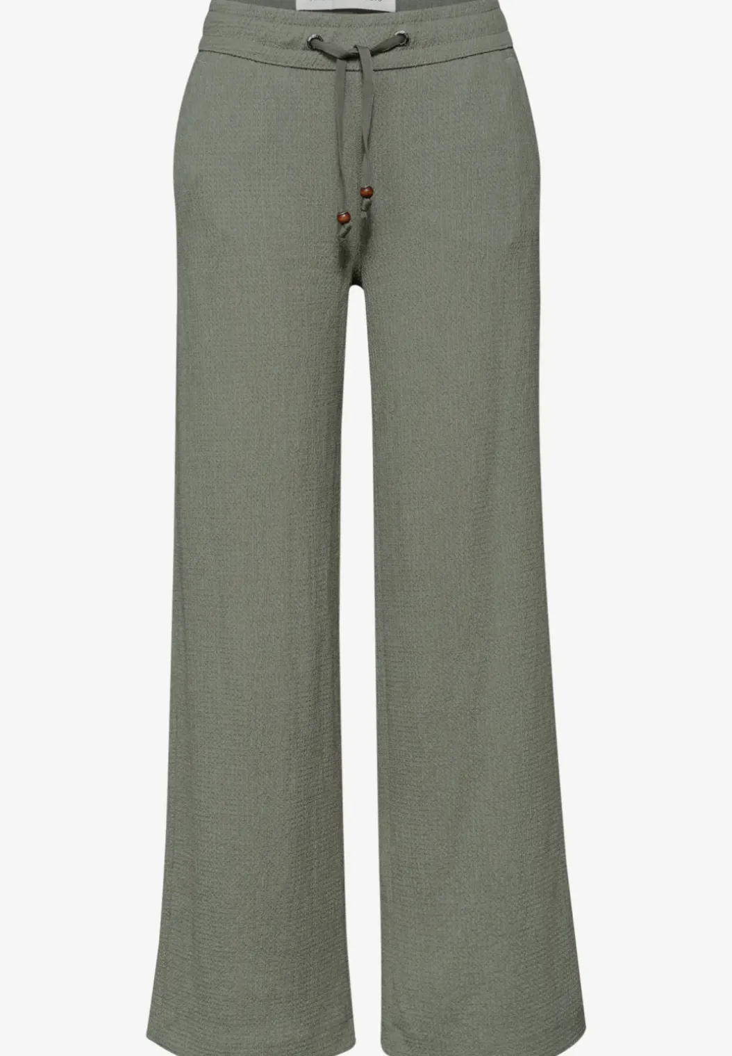 Wide Legs broek in crinkle crashstructuur