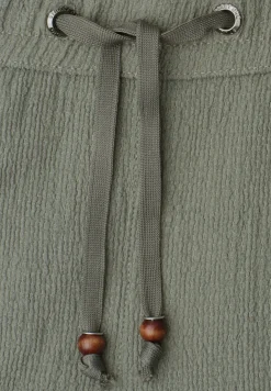 Wide Legs broek in crinkle crashstructuur