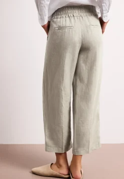 Wide Legs broek in een Loose Fit van linnen