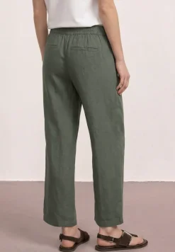 Wide Legs broek in een Loose Fit van linnen