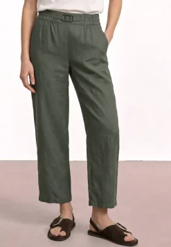 Wide Legs broek in een Loose Fit van linnen