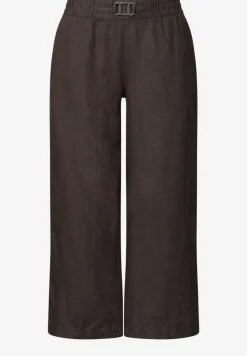 Wide Legs broek in een Loose Fit van linnen