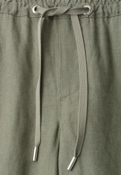 Wide Legs broek in een Loose Fit van linnen