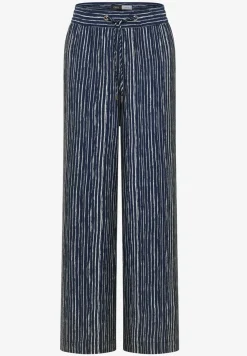 Wide Legs broek in Loose Fit met strepen