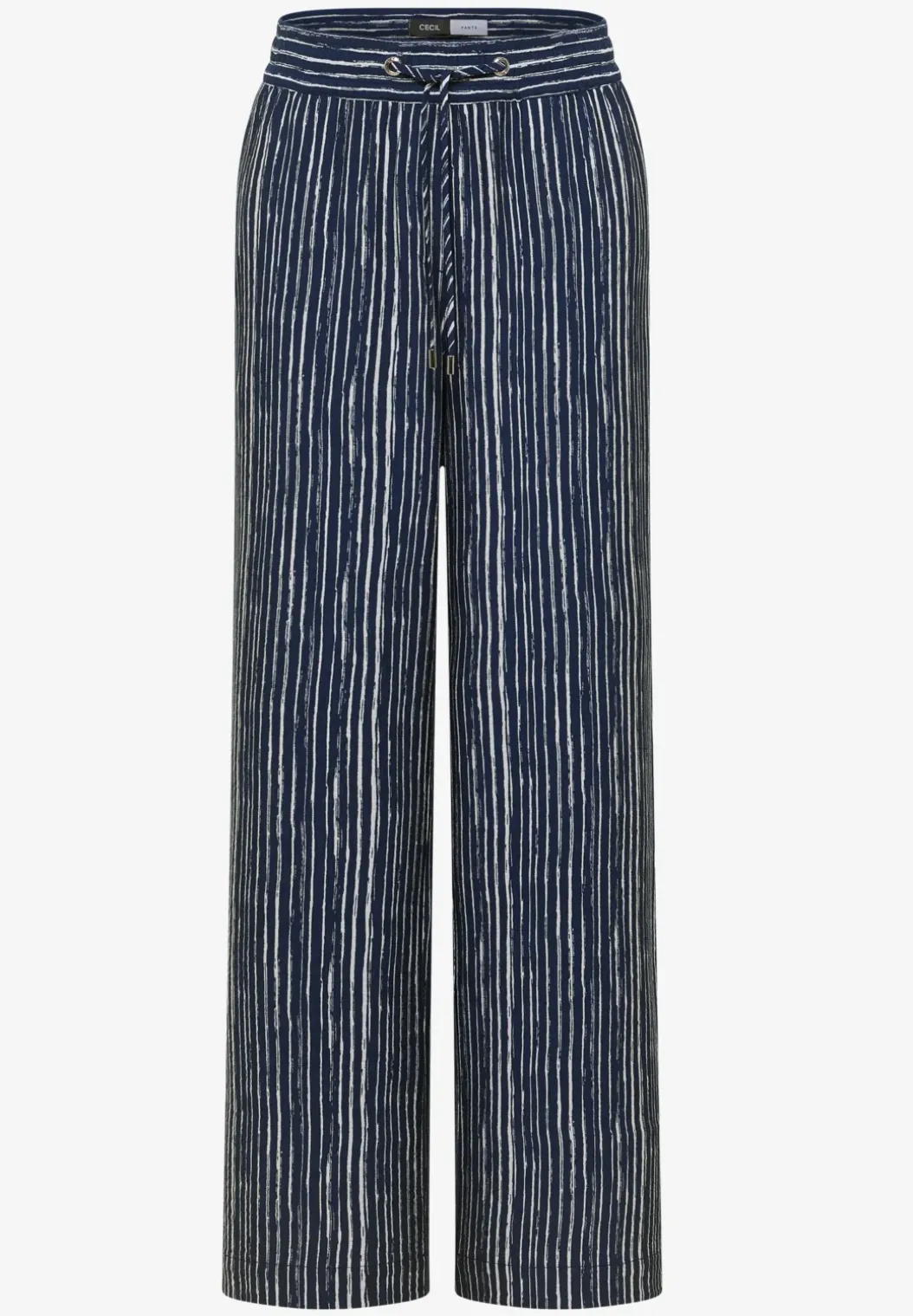 Wide Legs broek in Loose Fit met strepen