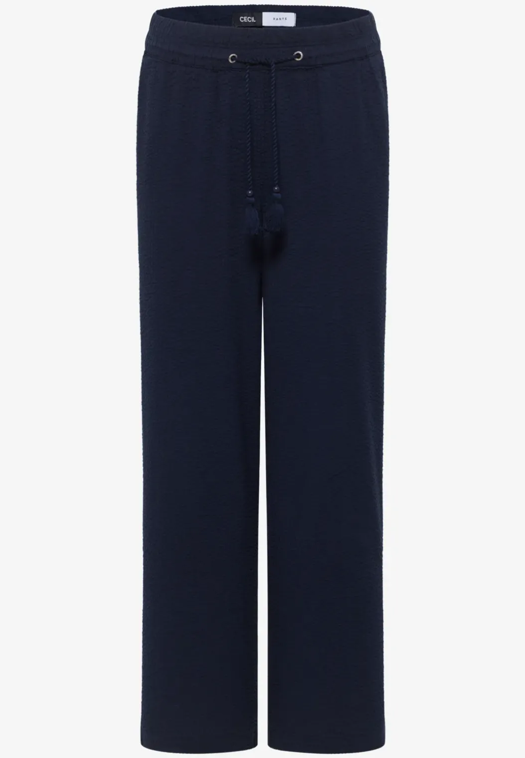 Wide Legs broek in seersucker kwaliteit