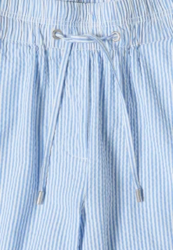 Wide Legs broek in seersucker kwaliteit