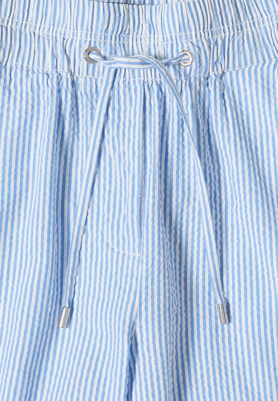 Wide Legs broek in seersucker kwaliteit