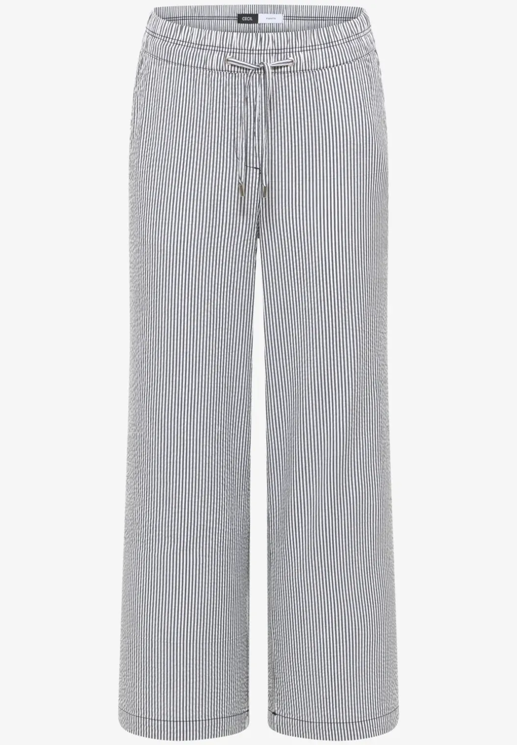 Wide Legs broek in seersucker kwaliteit
