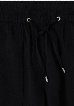 Wide Legs broek in seersucker kwaliteit