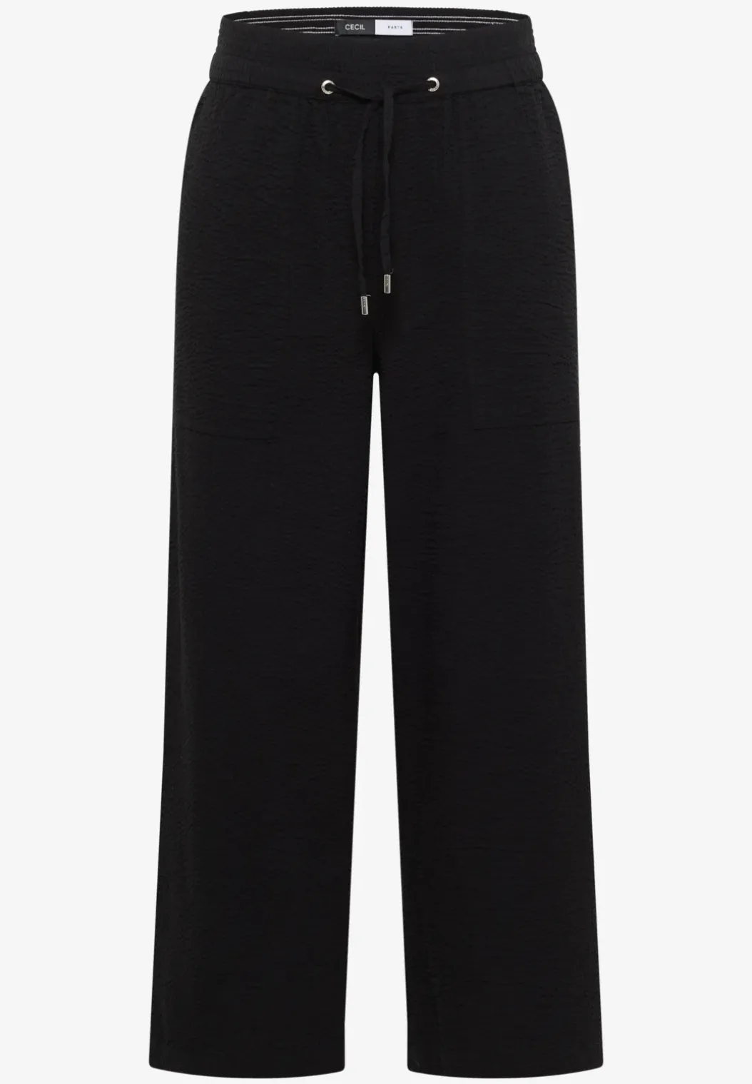 Wide Legs broek in seersucker kwaliteit