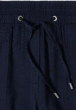 Wide Legs broek in seersucker kwaliteit