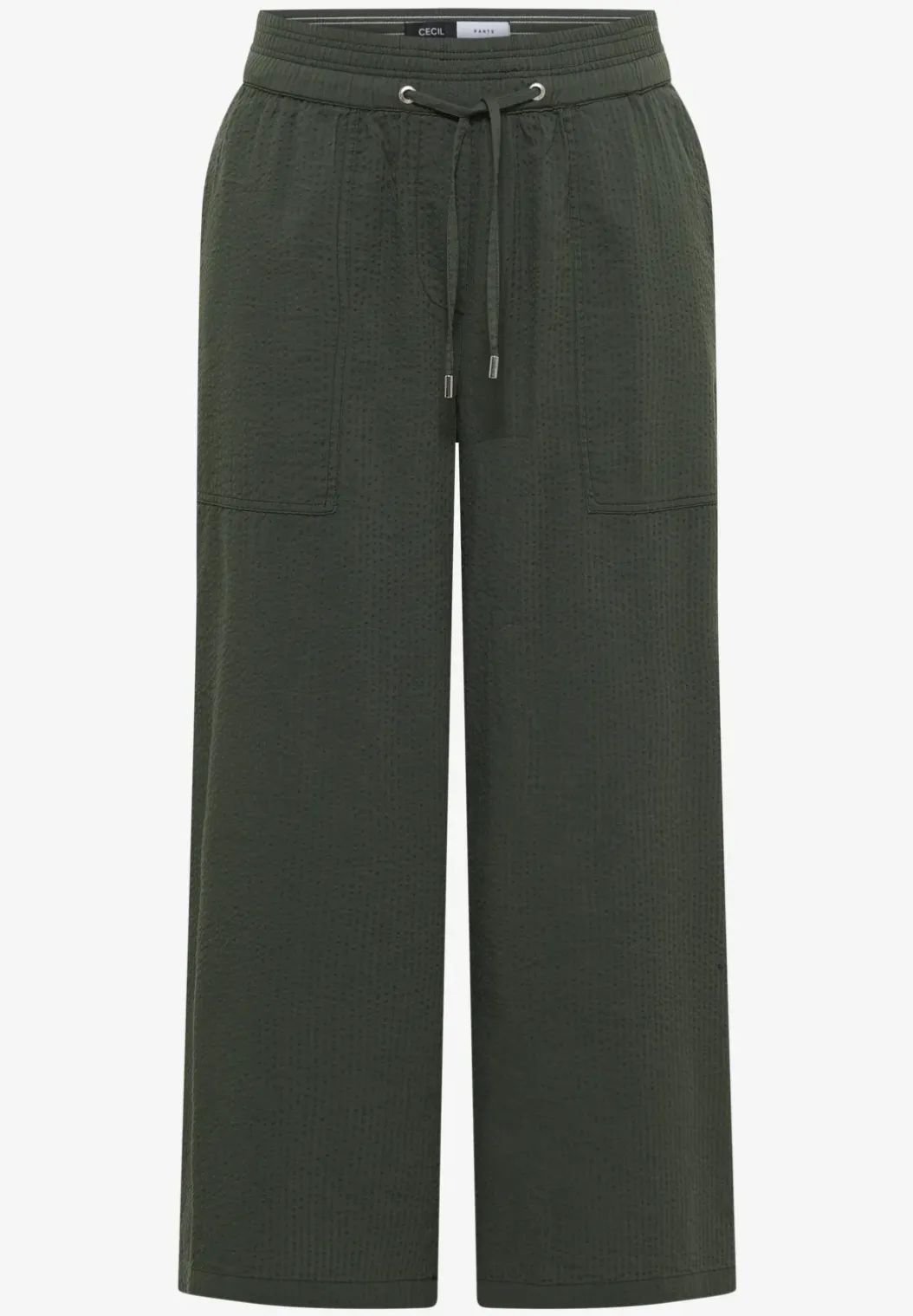 Wide Legs broek in seersucker kwaliteit