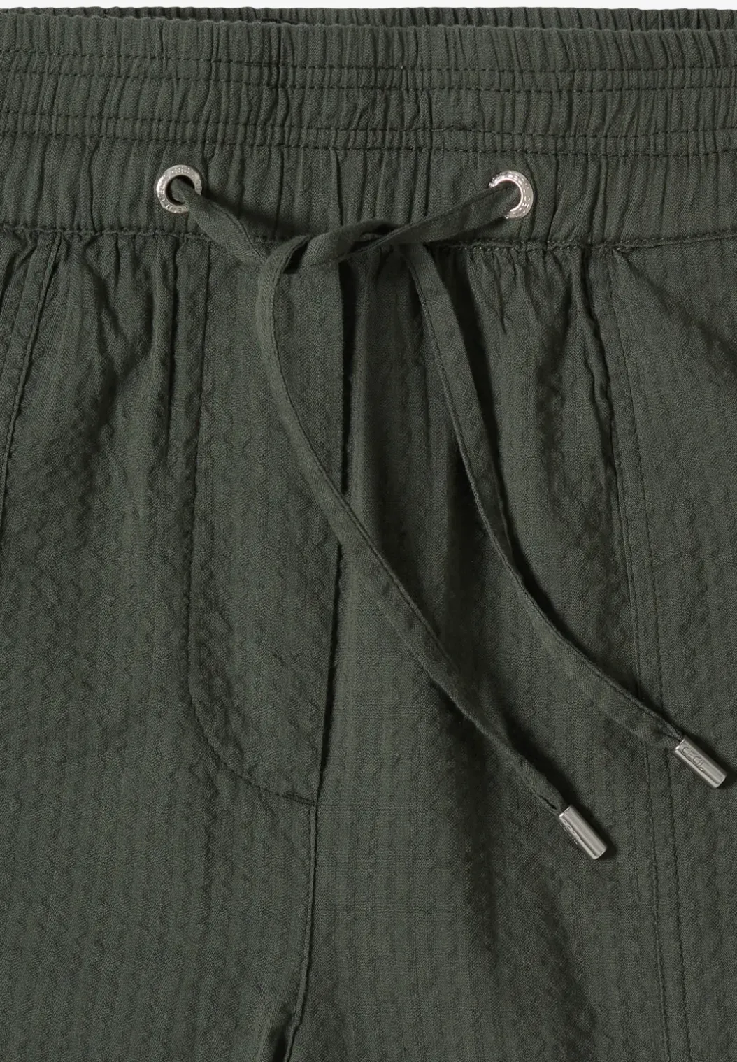 Wide Legs broek in seersucker kwaliteit