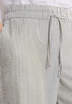 Wide Legs broek in seersucker kwaliteit