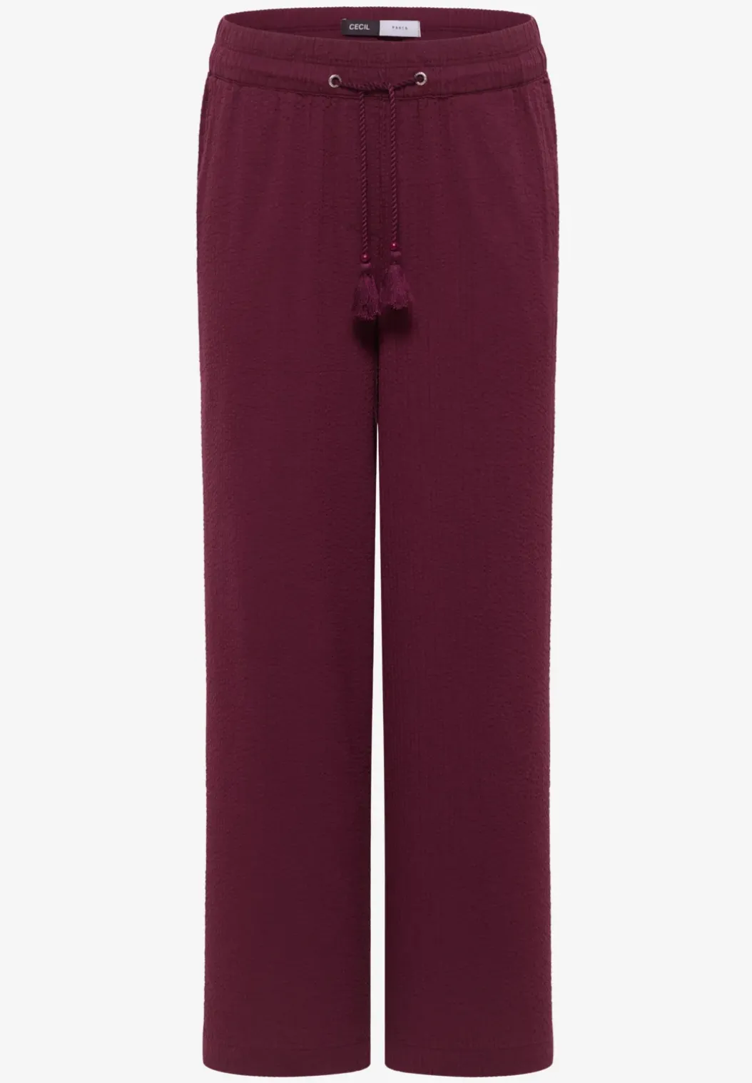 Wide Legs broek in seersucker kwaliteit