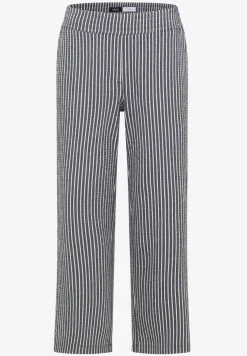Wide Legs broek in seersucker stof