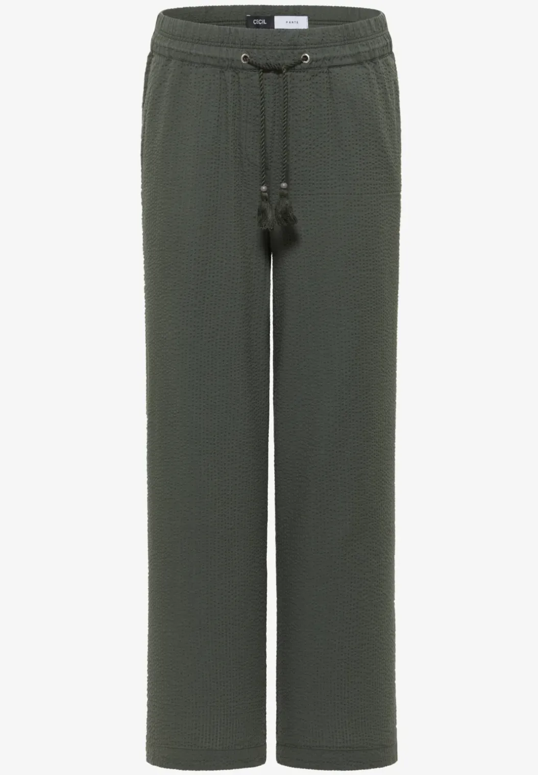 Wide Legs broek in seersucker kwaliteit
