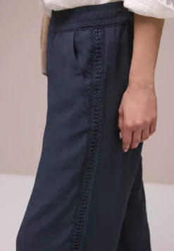 Wide Legs broek met gehaakt band