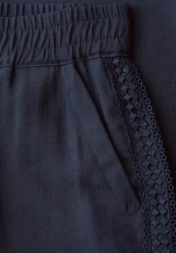 Wide Legs broek met gehaakt band