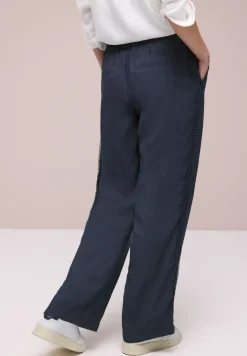 Wide Legs broek met gehaakt band