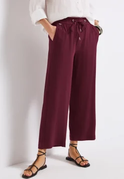 Wide Legs broek met jogg tailleband