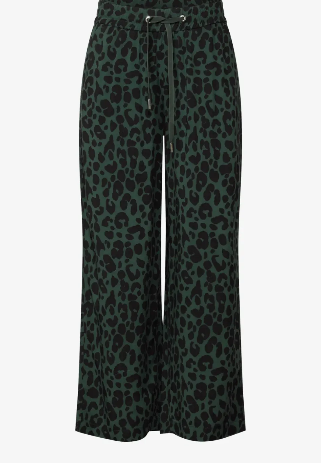 Wide Legs broek met leoprint