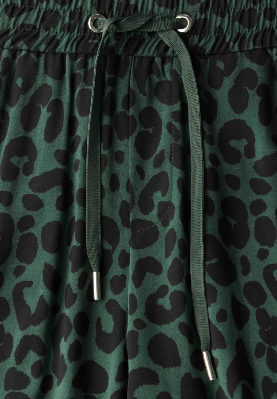 Wide Legs broek met leoprint