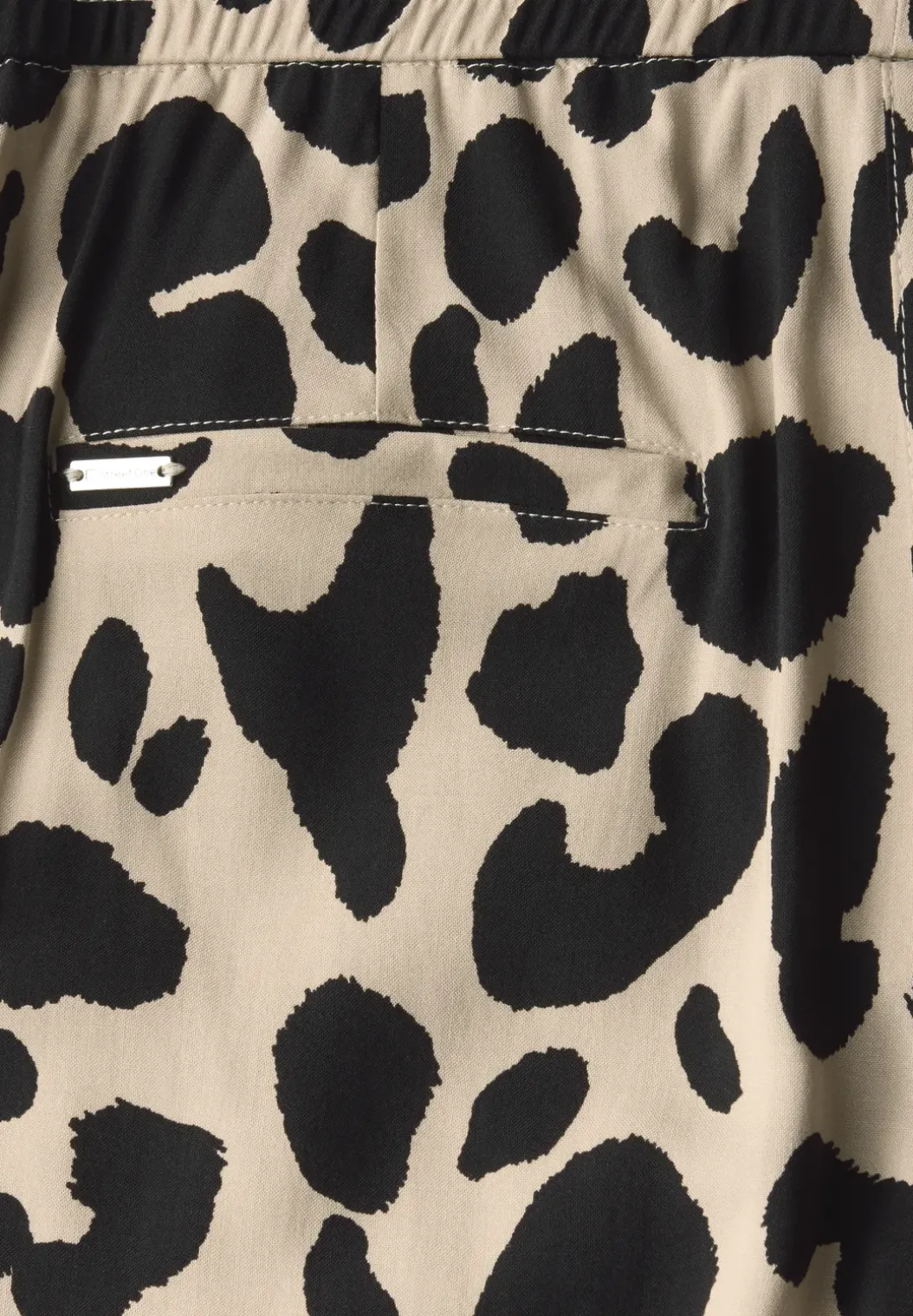 Wide Legs broek met leoprint