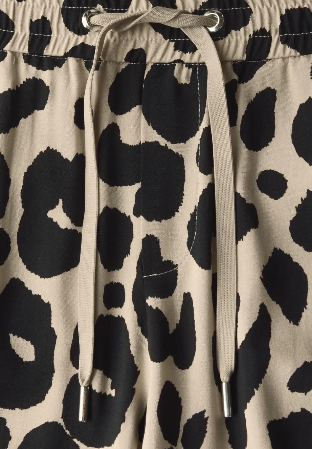 Wide Legs broek met leoprint