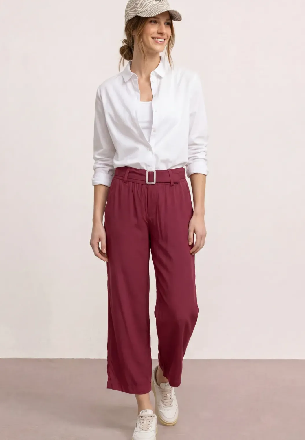 Wide Legs broek met riem
