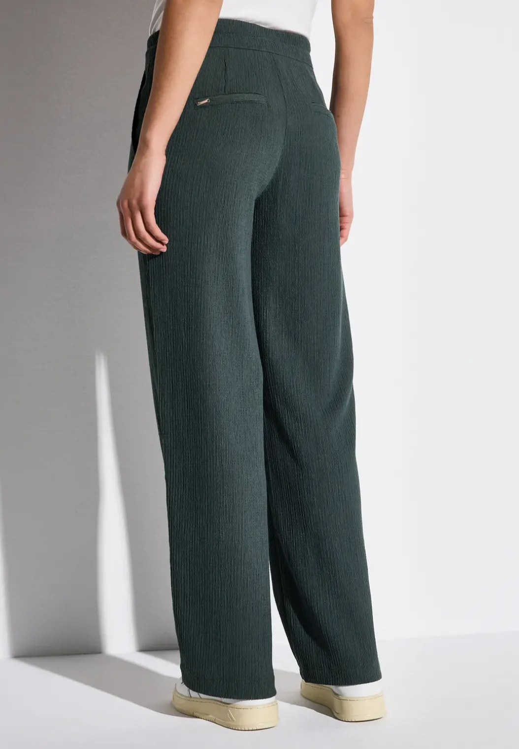 Wide Legs broek met structuur