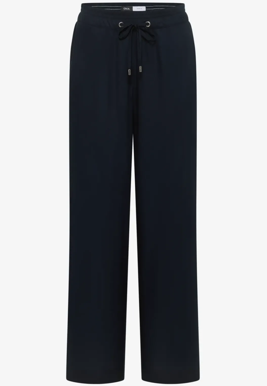 Wide Legs broek met ton-sur-ton tape detail