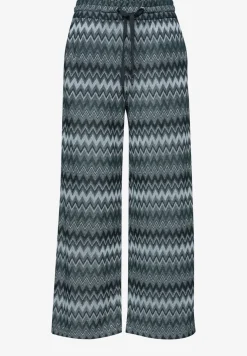 Wide Legs broek met zigzagpatroon