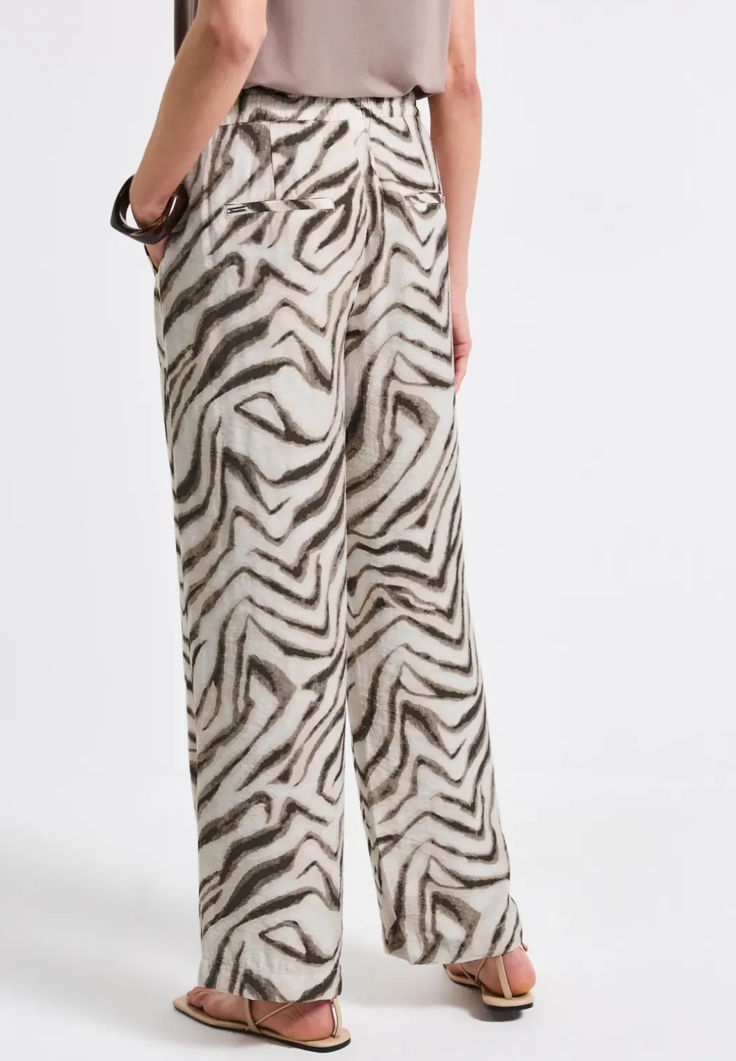 Wide Legs crêpe broek