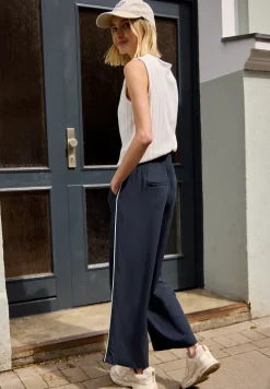 Wide Legs culottes in een Loose Fit met biezen