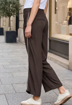 Wide Legs culottes in een Loose Fit met biezen