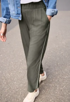 Wide Legs culottes in een Loose Fit met biezen