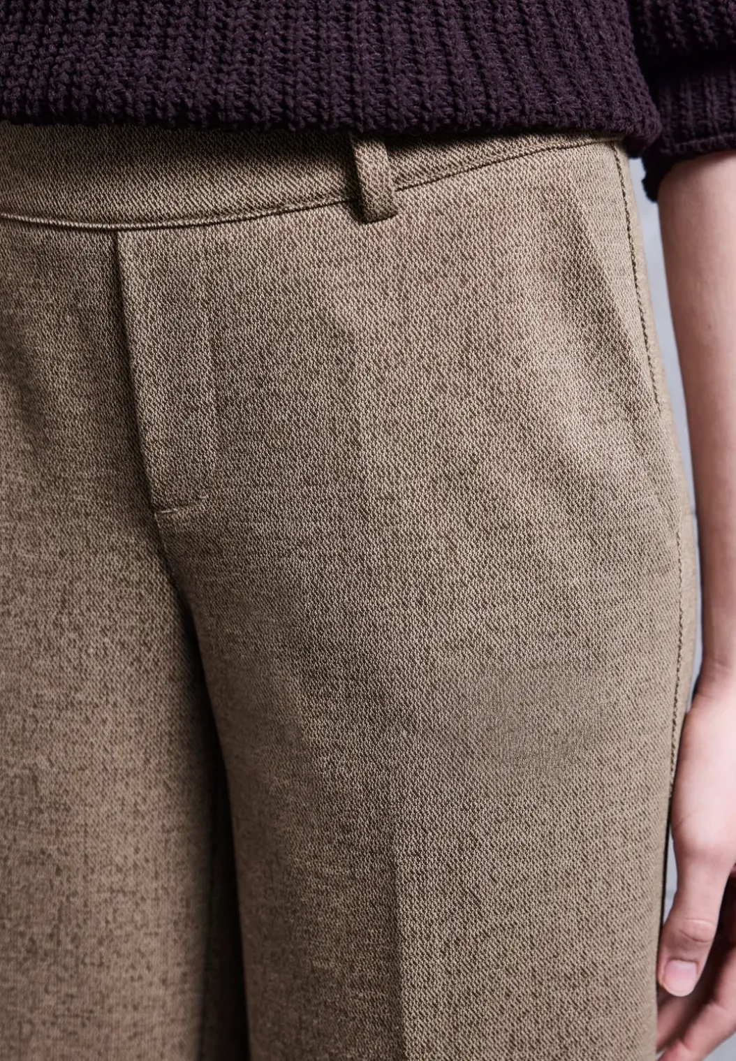 Wide Legs gemêleerde broek