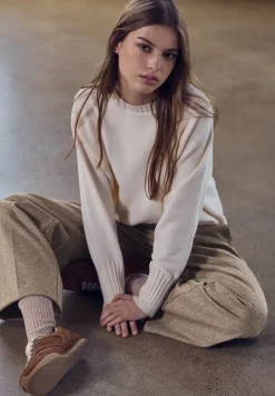 Wide Legs gemêleerde broek