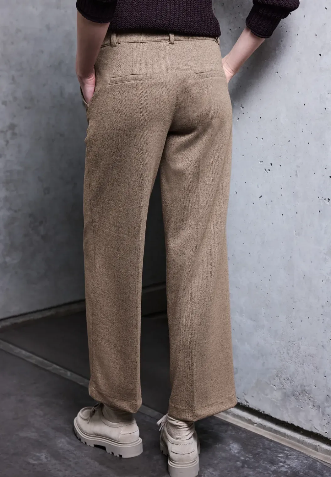 Wide Legs gemêleerde broek