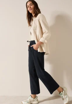 Wide Legs gestructureerde broek