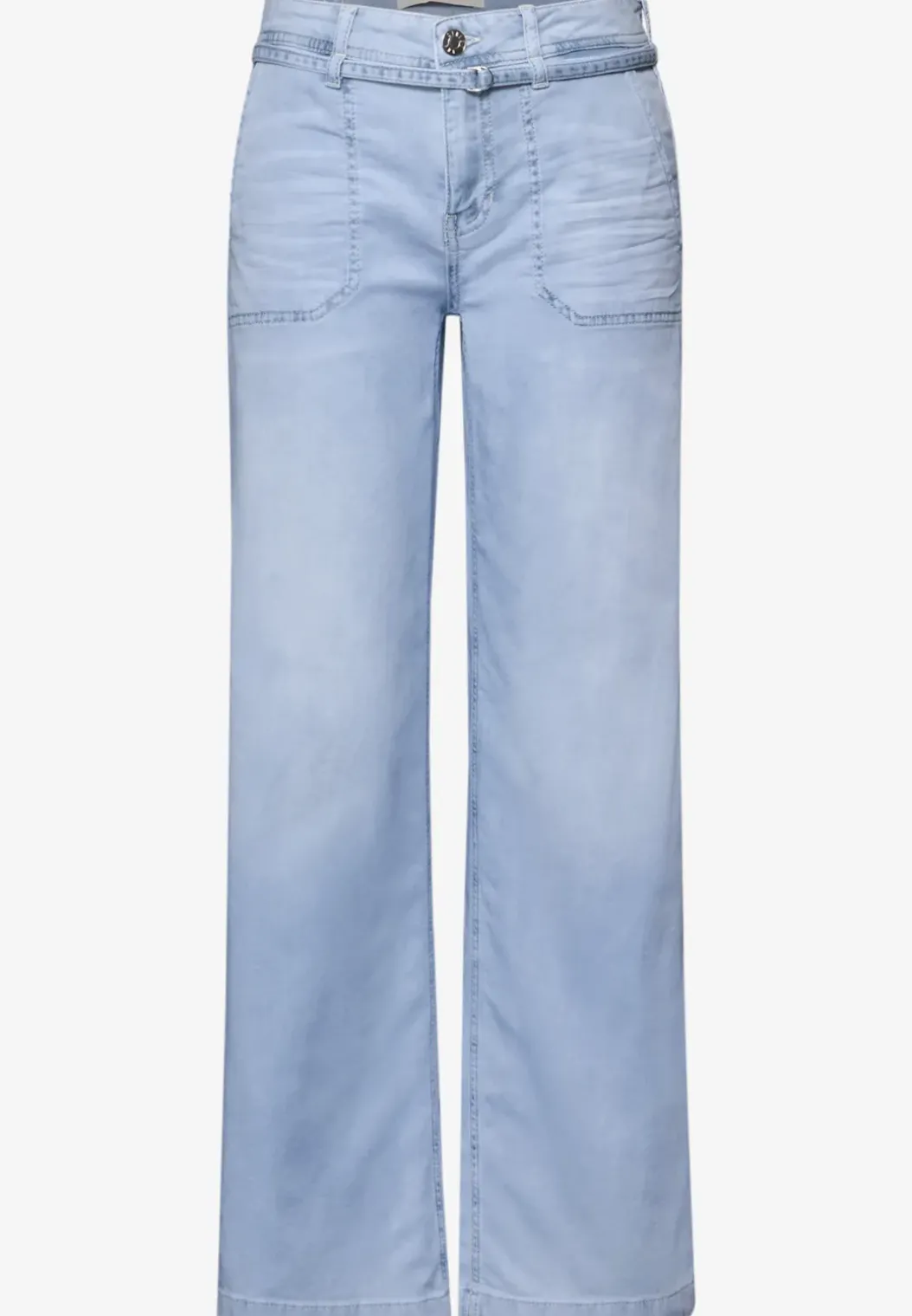 Wide Legs in gebleekte look