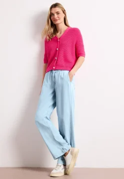 Wide Legs jeans met paperbag tailleband