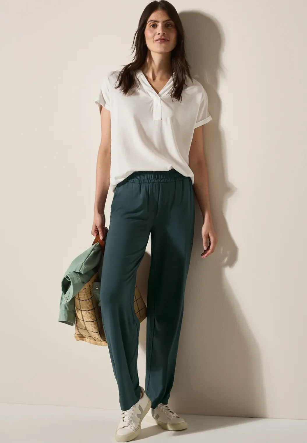 Wide Legs jersey broek