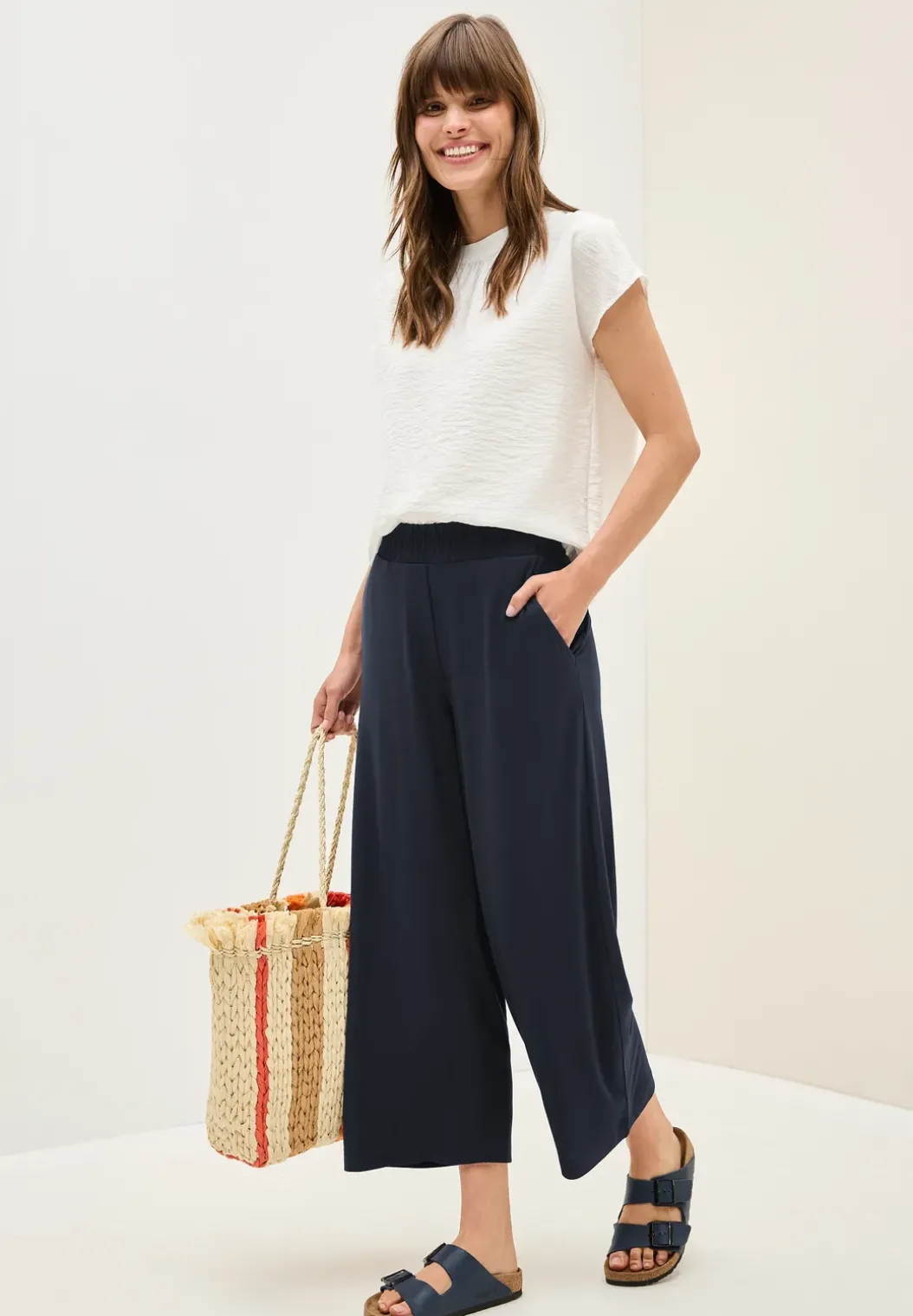 Wide Legs jersey broek