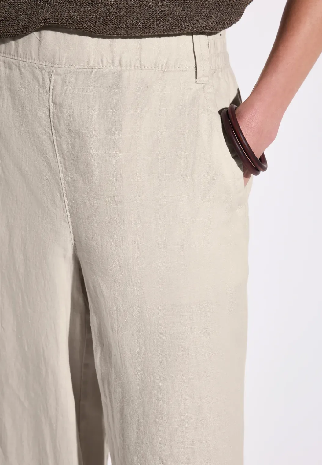 Wide Legs linnen broek