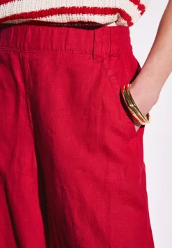 Wide Legs linnen broek