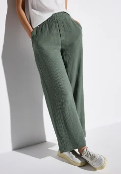 Wide Legs mousseline broek