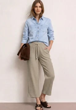Wide Legs mousseline broek in Loose Fit